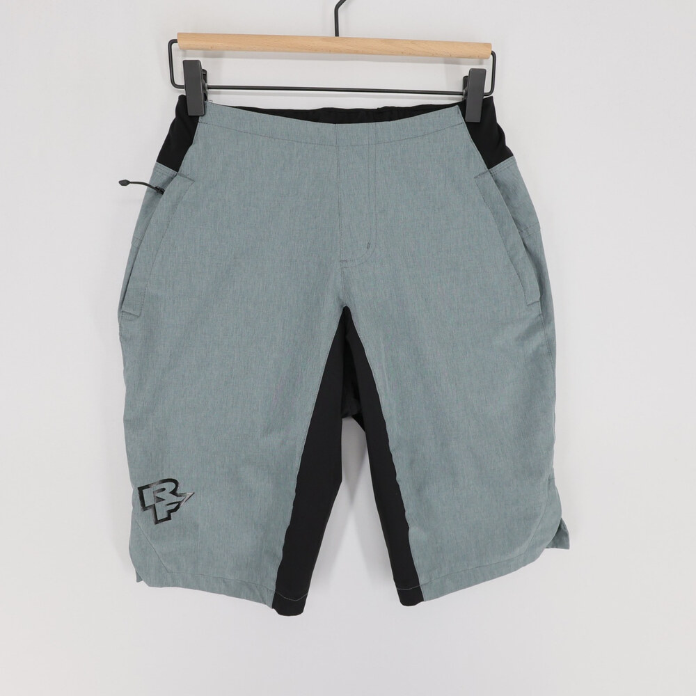 Race Face Shorts Mens S Gray Heather Mountain Bike MTB Cycling Stretch Pockets
